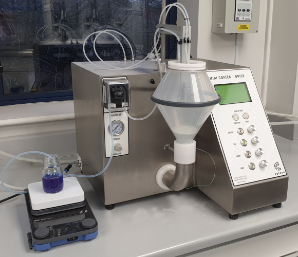 Caleva MCD-2 Tablet and Pellet Mini Coater Dryer Caleva MCD-2 Tablet and Pellet Mini Coater Dryer
